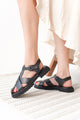 SANZİA SANDALET 226.M-575-S SİYAH