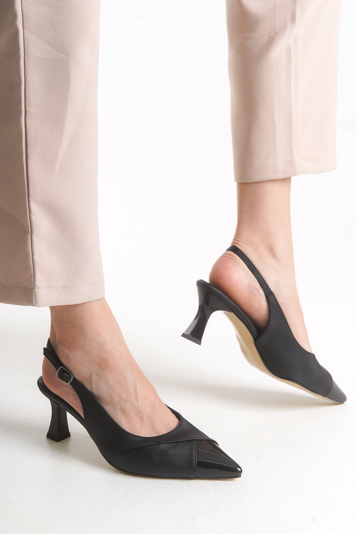 CLARİSSE VİRGİN TOPUKLU AYAKKABI 497-S SİYAH