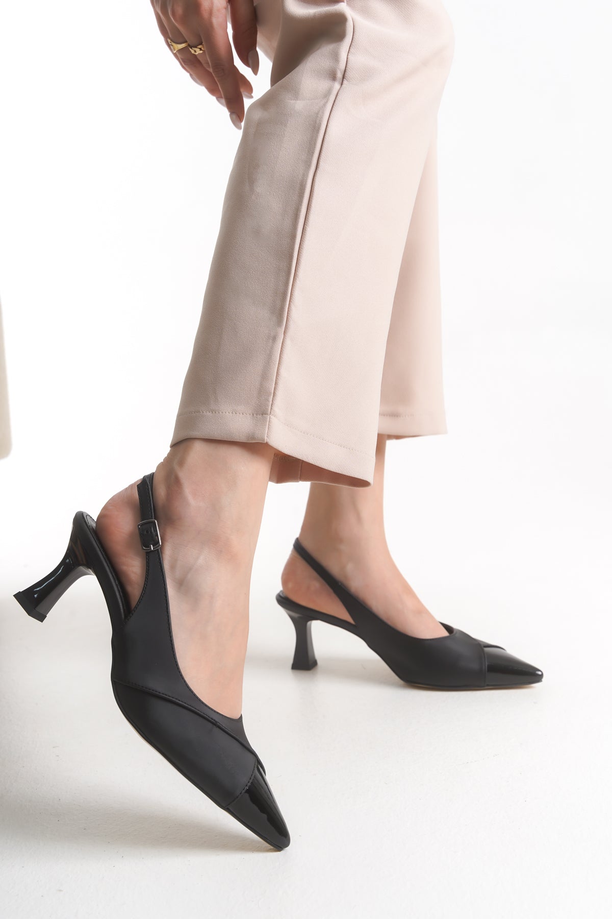 CLARİSSE VİRGİN TOPUKLU AYAKKABI 497-S SİYAH