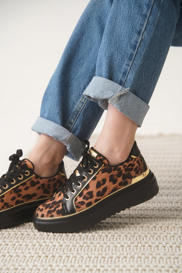 RUNARA SPOR AYAKKABI 6030-L LEOPAR