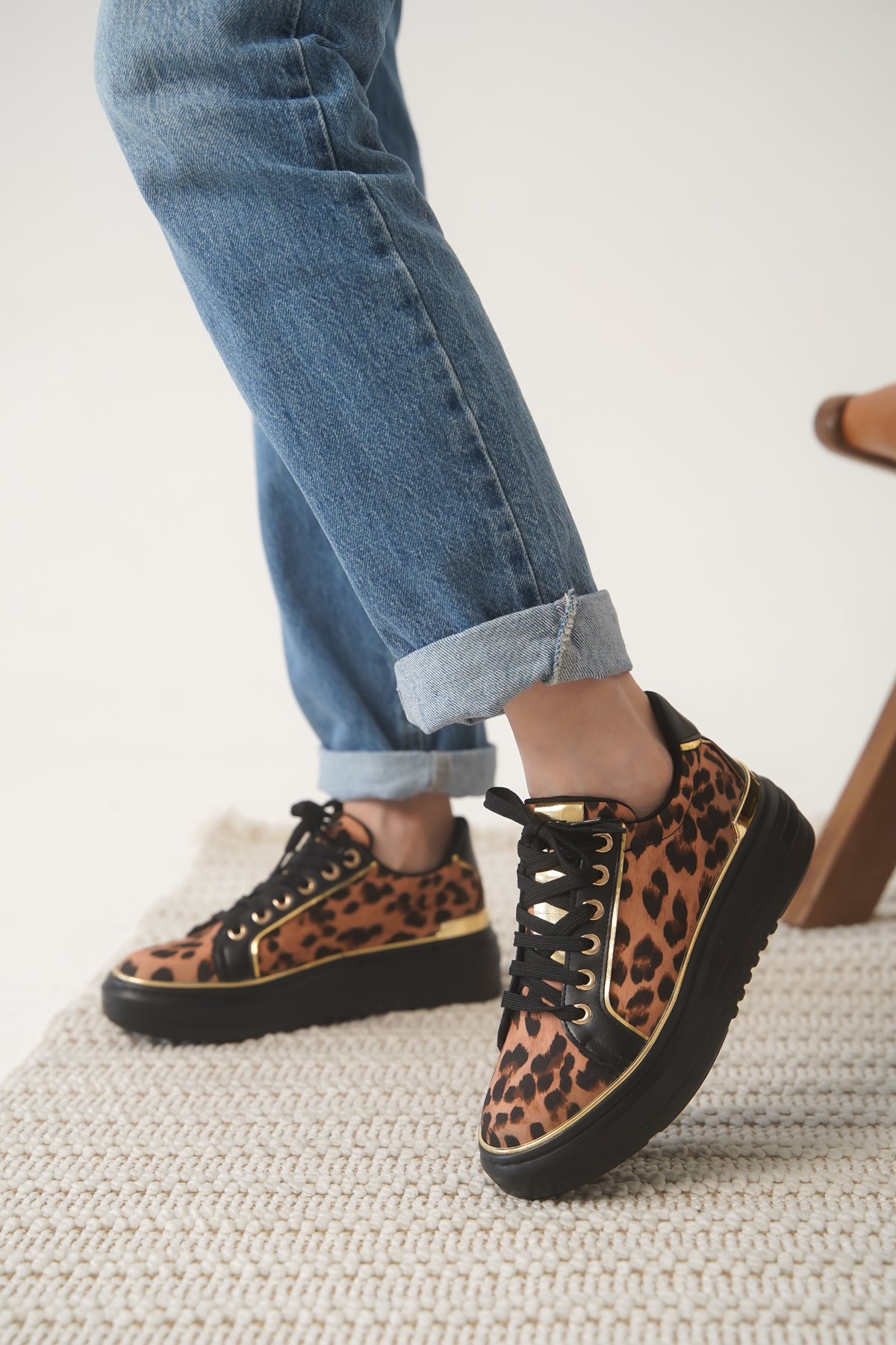 RUNARA SPOR AYAKKABI 6030-L LEOPAR