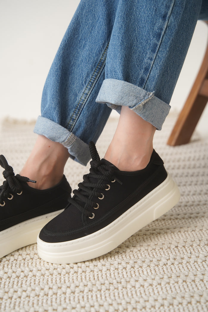 VEXA KETEN SPOR AYAKKABI 880-S SİYAH