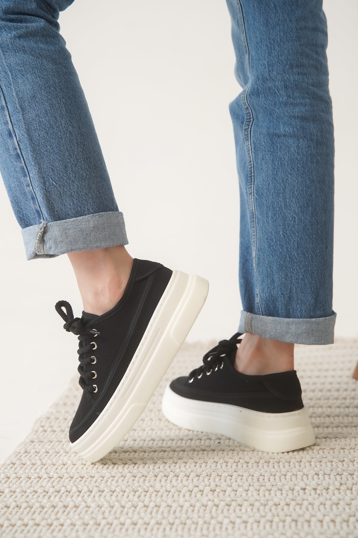 VEXA KETEN SPOR AYAKKABI 880-S SİYAH