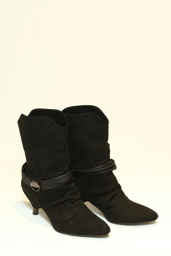 NORLYN BOT 223-SS SİYAH SÜET