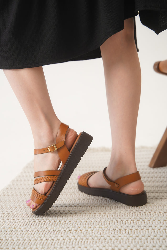 ZAFİRA SANDALET 321-T TABA