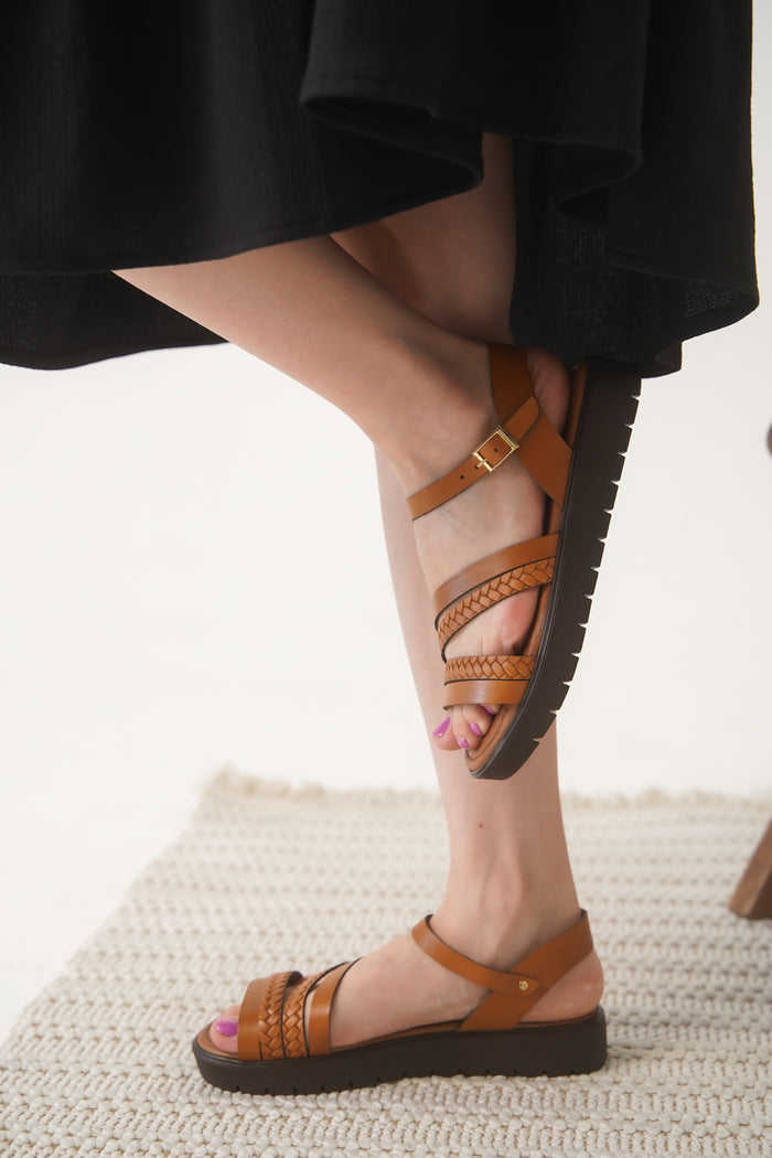 ZAFİRA SANDALET 321-T TABA