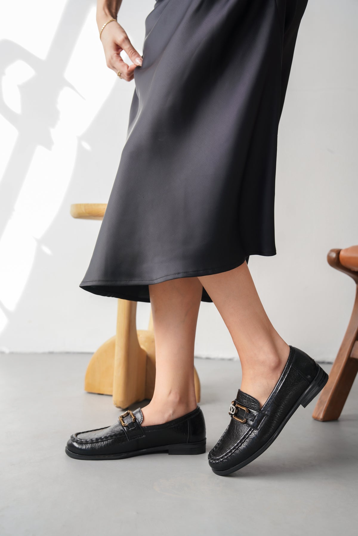 carin babet siyah kadın ayakkabı