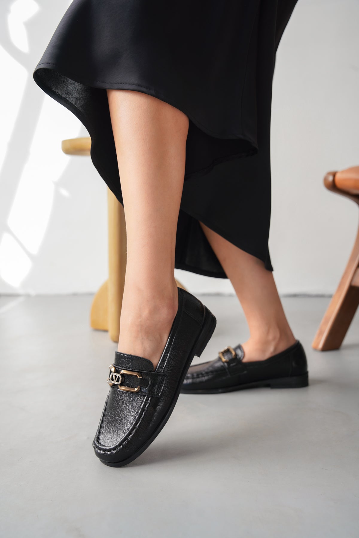 carin babet siyah kadın ayakkabı