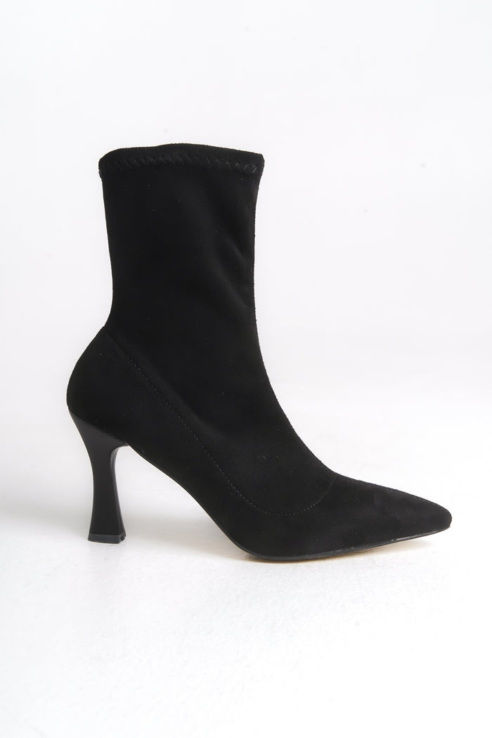 TAYRA STREÇ BOT 743-SS SİYAH SÜET